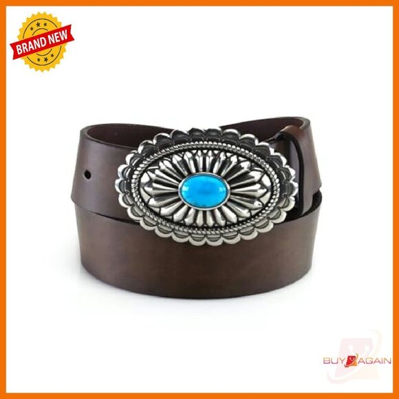 Genuine Leather Belt with Triple Snap Buckle - Women\'s Small to X-Large main image 4